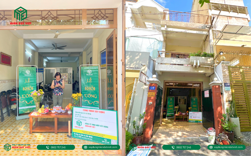 Cập nhật tiến độ công trình cải tạo nhà phố