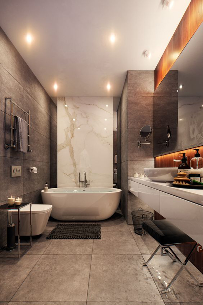 Thiết kế nội thất phòng tắm đẹp