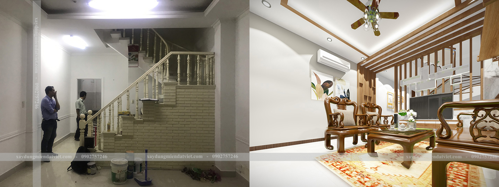 Thiết kế thi công cải tạo nhà phố quận 10
