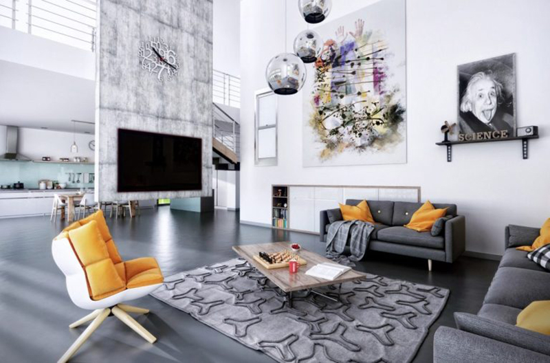 Mẫu nhà có gác đẹp hiện đại