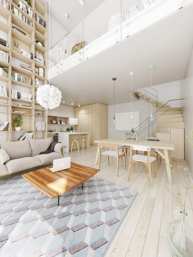 Mẫu nhà có gác đẹp hiện đại