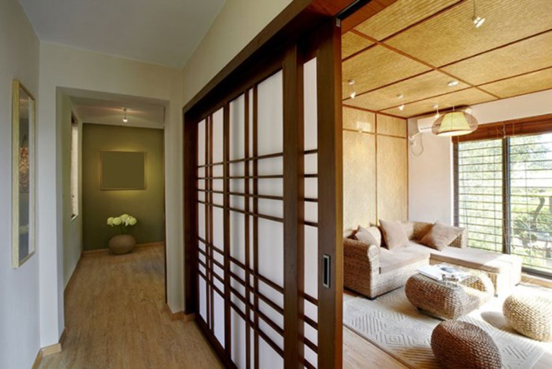 Thiết kế nội thất phòng khách đẹp với phong cách Nhật