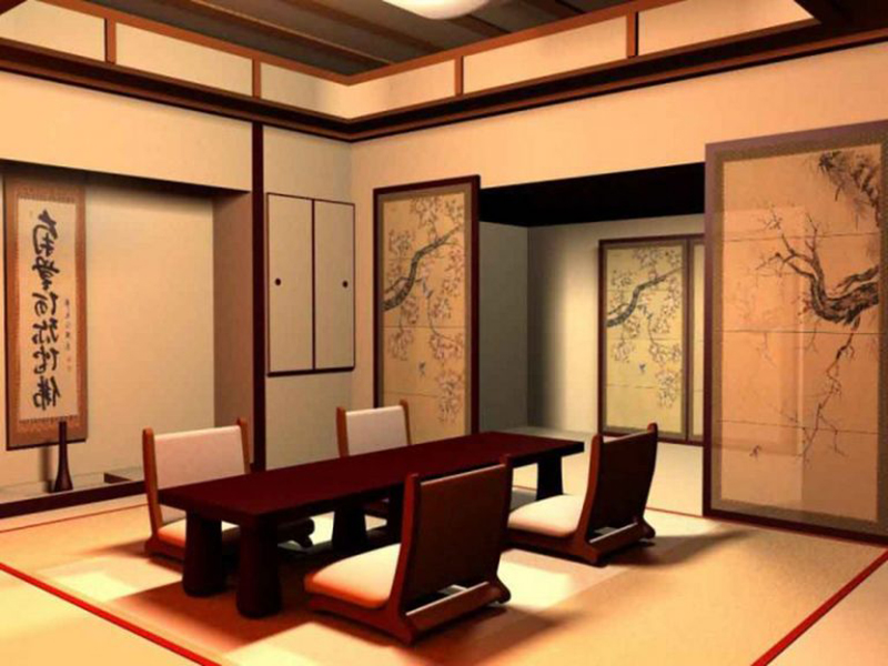 Thiết kế nội thất phòng khách đẹp với phong cách Nhật