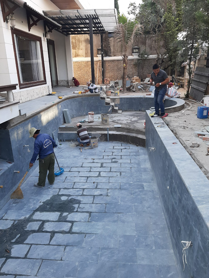 Thi công hồ bơi tại HCM