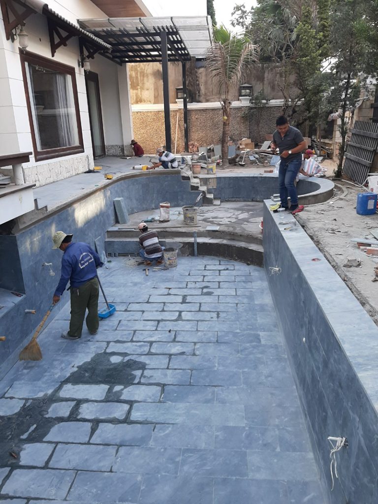 Thi công hồ bơi tại TPHCM