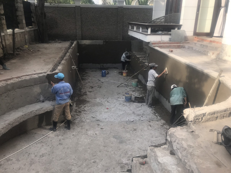 Thi công hồ bơi tại HCM