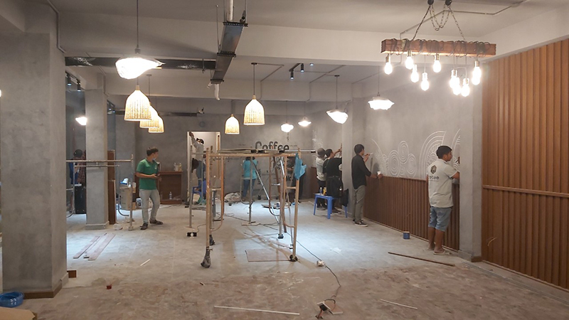 Thi công quán cà phê tại TPHCM