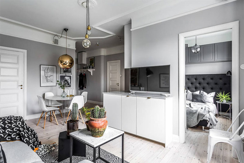 Thiết kế nội thất căn hộ 60m2 đẹp