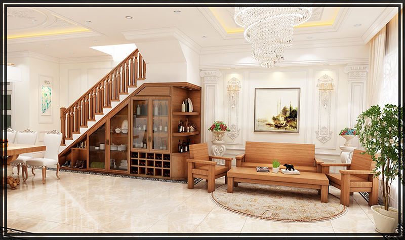 Thiết kế nội thất phòng khách - bếp