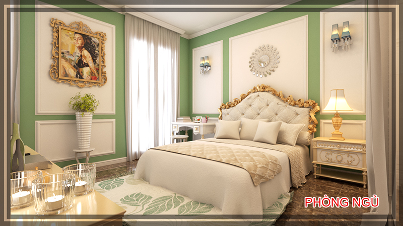 Thiết kế nội thất phòng ngủ con gái