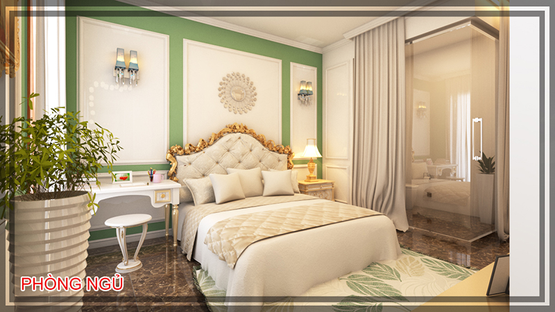 Thiết kế nội thất phòng ngủ con gái