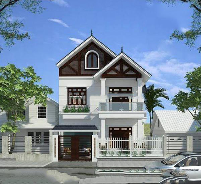 Mẫu thiết kế nhà mái Thái đẹp 2020