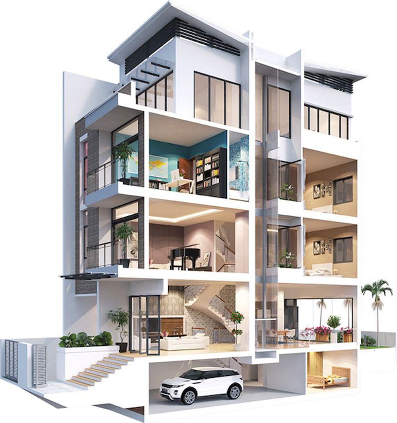 Thiết kế thi công nhà phố đẹp