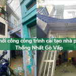 Khởi công công trình cải tạo nhà phố 2 tầng Thống Nhất Gò Vấp