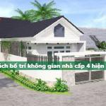 Cách bố trí nhà cấp 4 phong cách hiện đại ĐƠN GIẢN và tinh tế