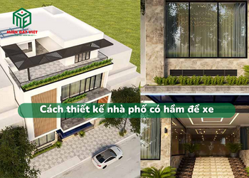 Cách xây nhà phố có hầm để xe