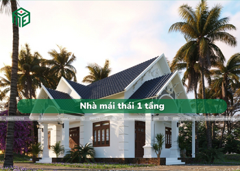 Nhà mái thái 1 tầng
