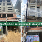 Phần thô chiếm bao nhiêu giá trị công trình?