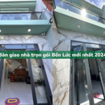 Bàn giao nhà trọn gói Bến Lức trệt lầu sân thượng