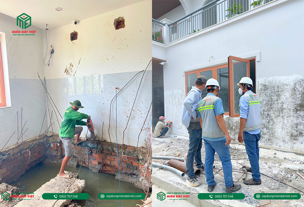 Một số nguyên nhân dẫn đến nhà nghiêng, lún tại khu vực Cần Đước