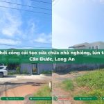 Khởi công cải tạo sửa chữa nhà nghiêng, lún tại Cần Đước, Long An
