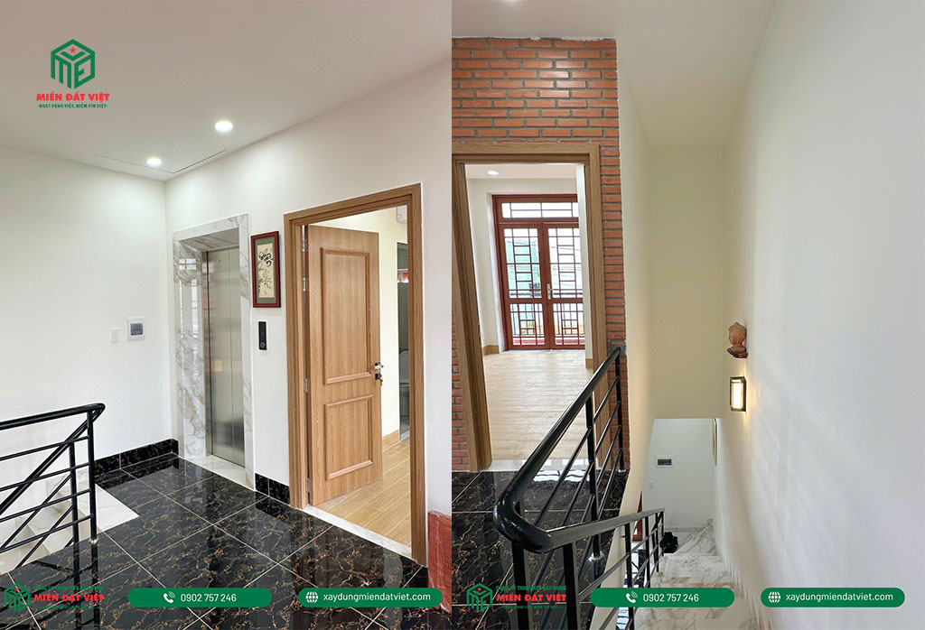 Khu vực cầu thang bộ rộng rãi Khu vực cầu thang bộ rộng rãi