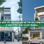 Bàn giao xây nhà trọn gói 1 trệt 2 lầu tum và sân thượng tại Đ. Châu Thị Kim, Tân An