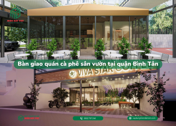 Thi công quán cà phê sân vườn